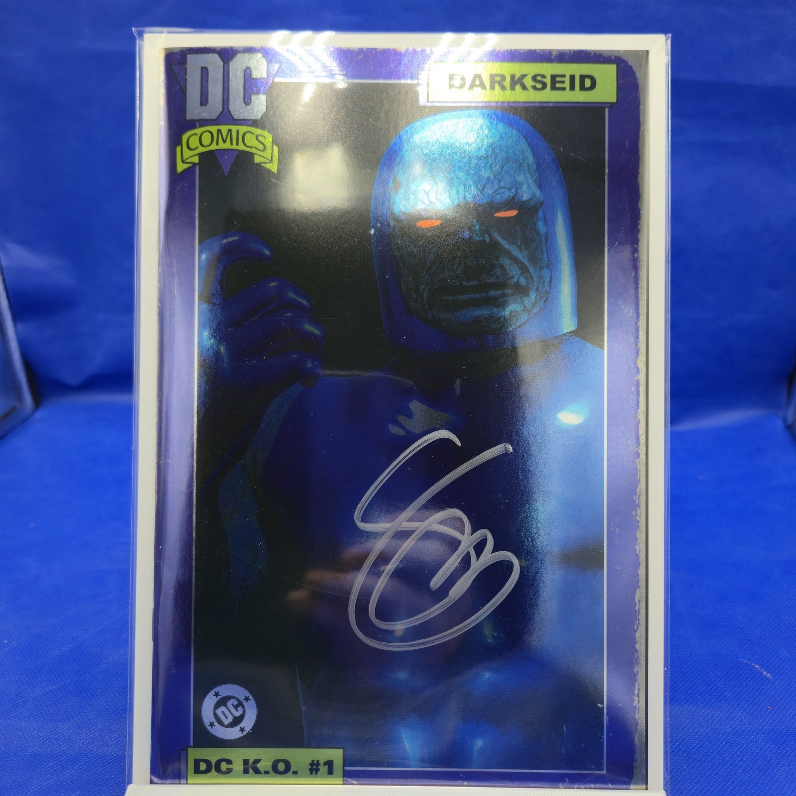 DC KO #1 Mark Spears Darkseid Cardstock Variant SIGNED Scott Snyder w/COA NM