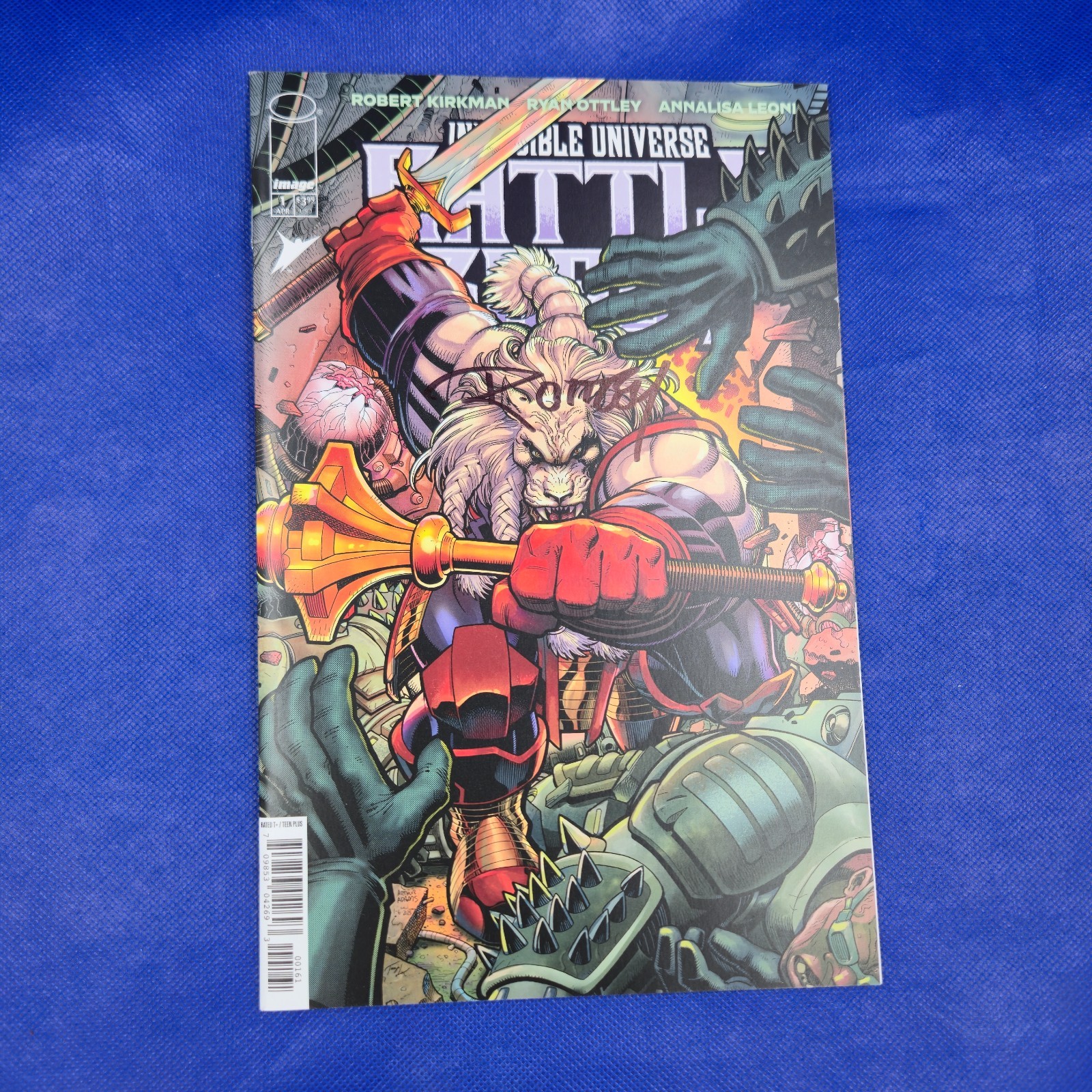Battle Beast #1 – 1:50 Cover Signed By RYAN OTTLEY Comes With COA – NM