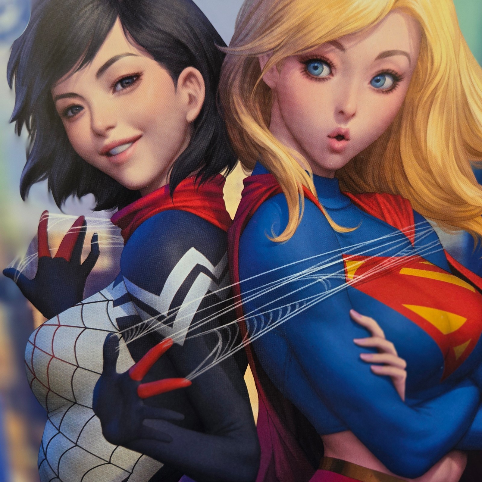 DC Marvel Superman Spider-Man #1 Cover M Stanley Artgerm Lau Variant NM Comics