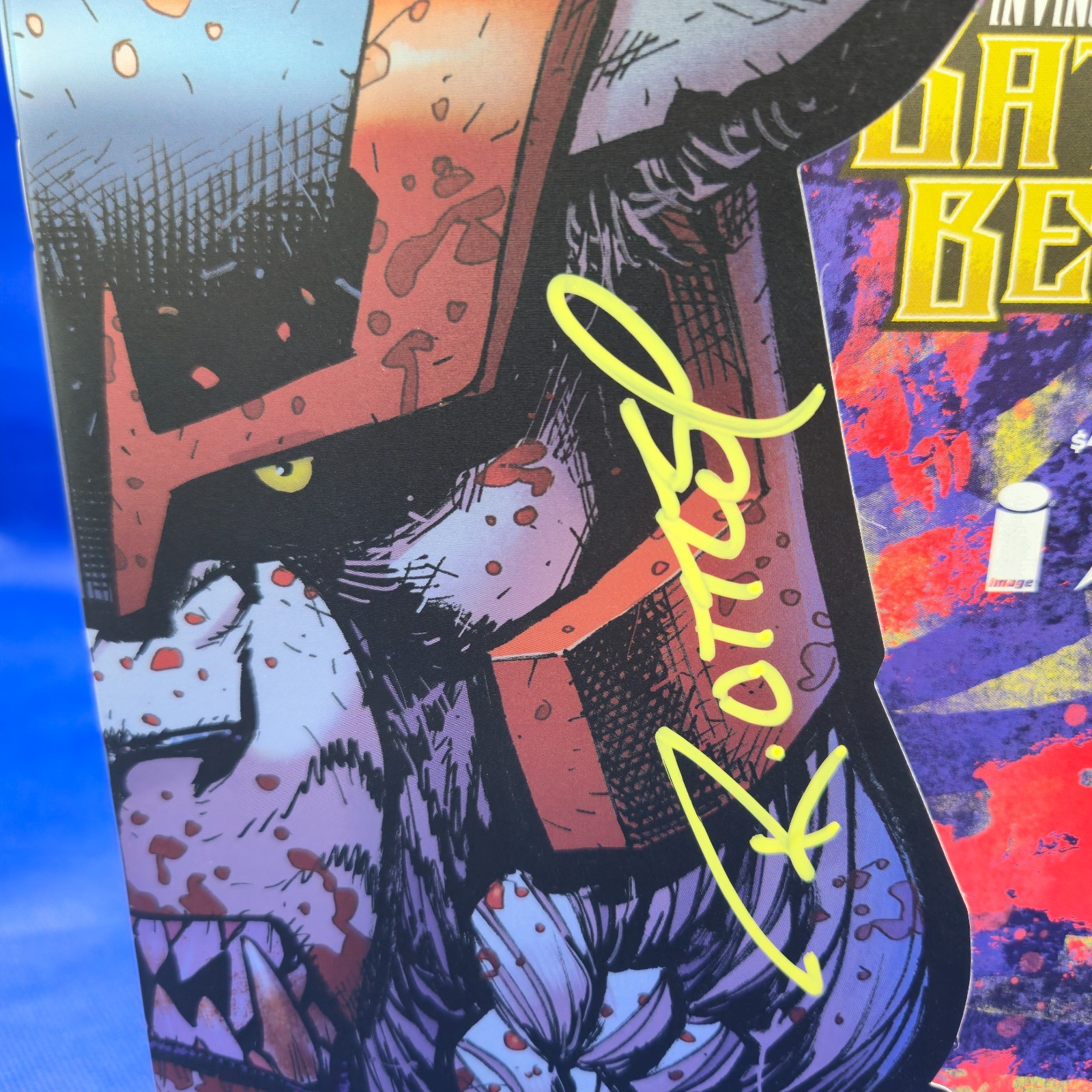 BATTLE BEAST #1 IMAGE 2025 SIGNED RYAN OTTLEY DIE CUT FOIL VARIANT NM W/COA