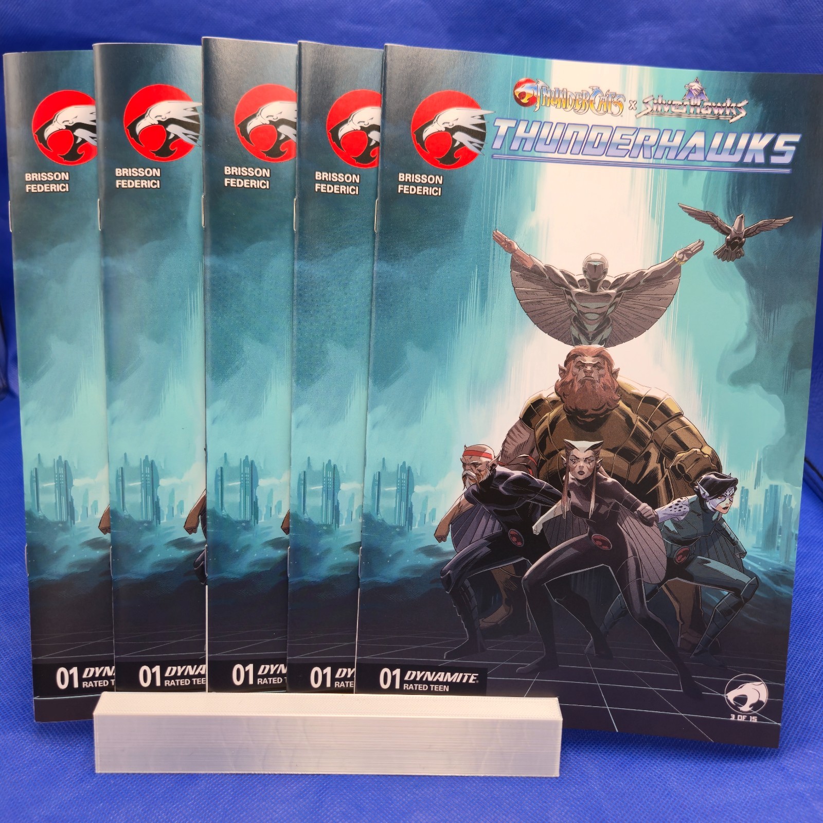 ⚡ Lot of 5 -Thundercats x Silverhawks Thunderhawks #1 CVR C Marco Failla NM