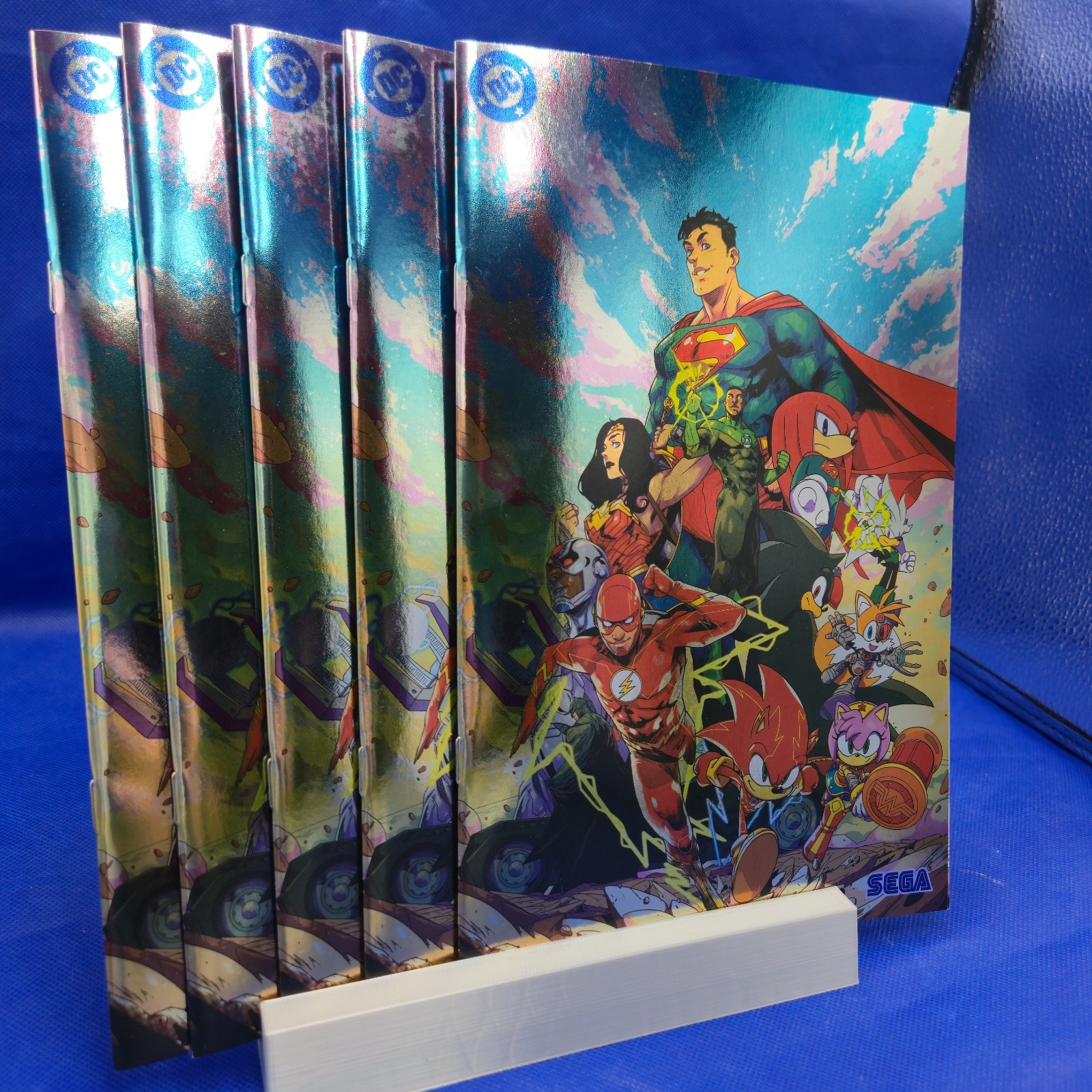 DC X Sonic Metal Legion #1 Cover E Pablo M Collar FOIL LOT OF 5 NM Wholesale - Image 2