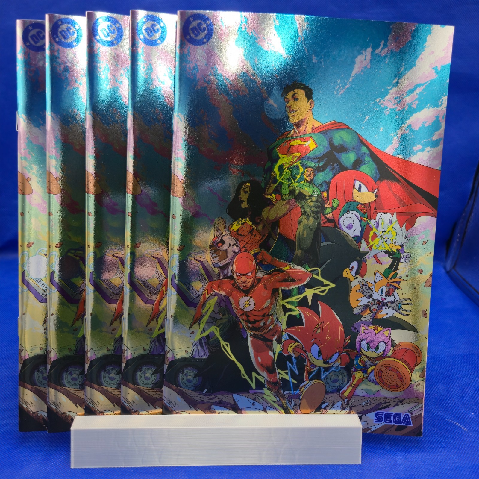 DC X Sonic Metal Legion #1 Cover E Pablo M Collar FOIL LOT OF 5 NM Wholesale