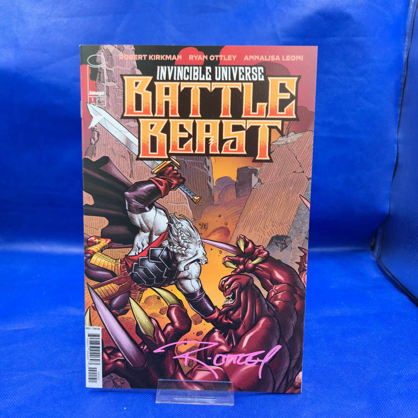 Battle Beast #1 1:10 Retailer Incentive Variant Signed Ryan Ottley NM COA Image