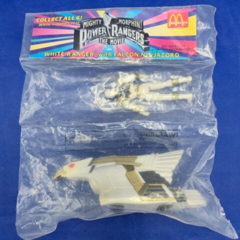 Sealed McDonald’s Power Rangers The Movie White Ranger with NinjaZord