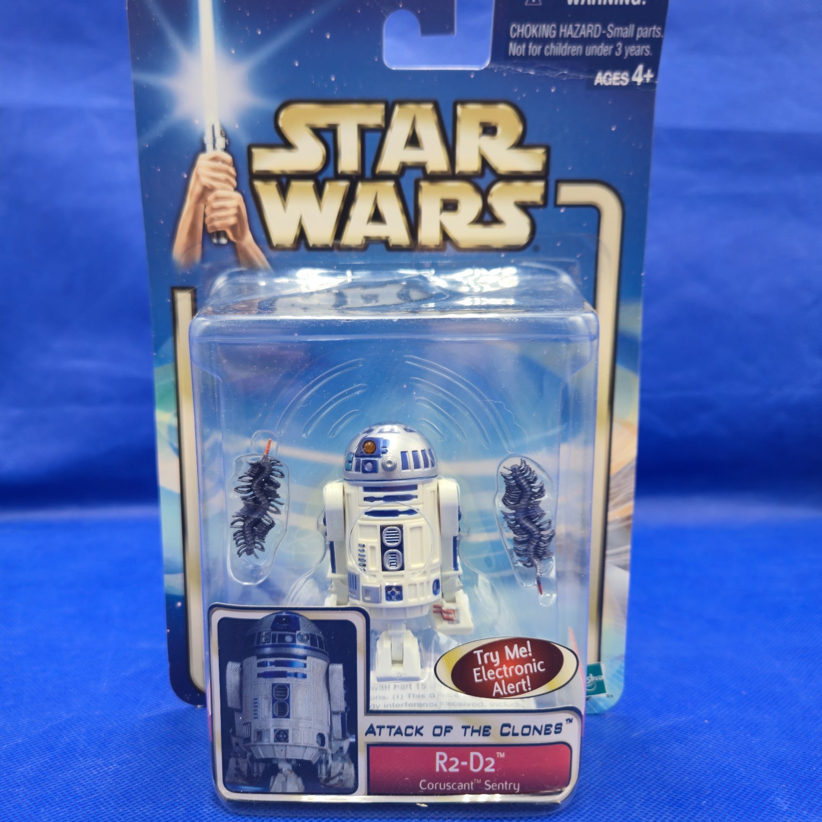 2002 Star Wars AOTC R2-D2 Coruscant Sentry SEALED MOC Hasbro Astromech Droid