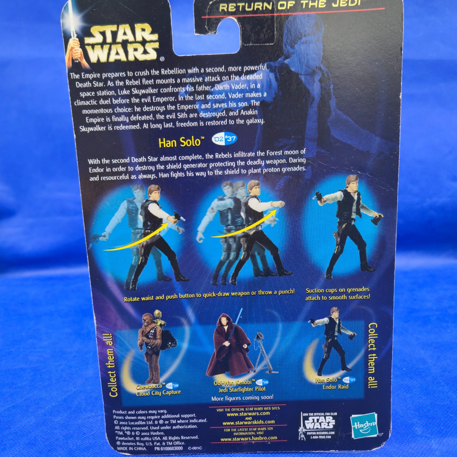Star Wars Saga Han Solo Endor Raid Quick Draw SEALED MOC Return of the Jedi ROTJ