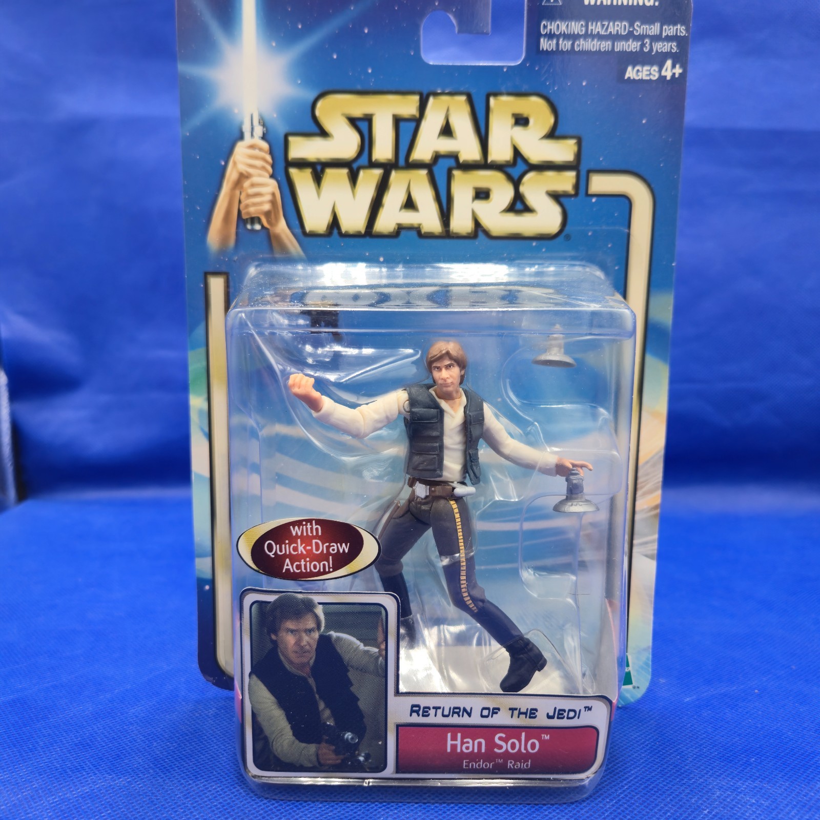 Star Wars Saga Han Solo Endor Raid Quick Draw SEALED MOC Return of the Jedi ROTJ