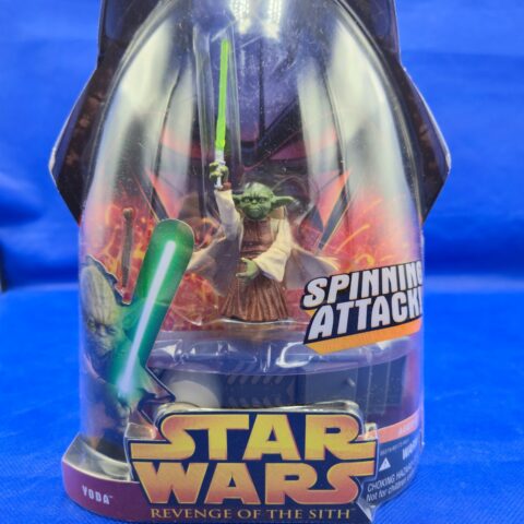 2005 Star Wars Revenge of the Sith Yoda SEALED MOC Hasbro ROTS Jedi Master