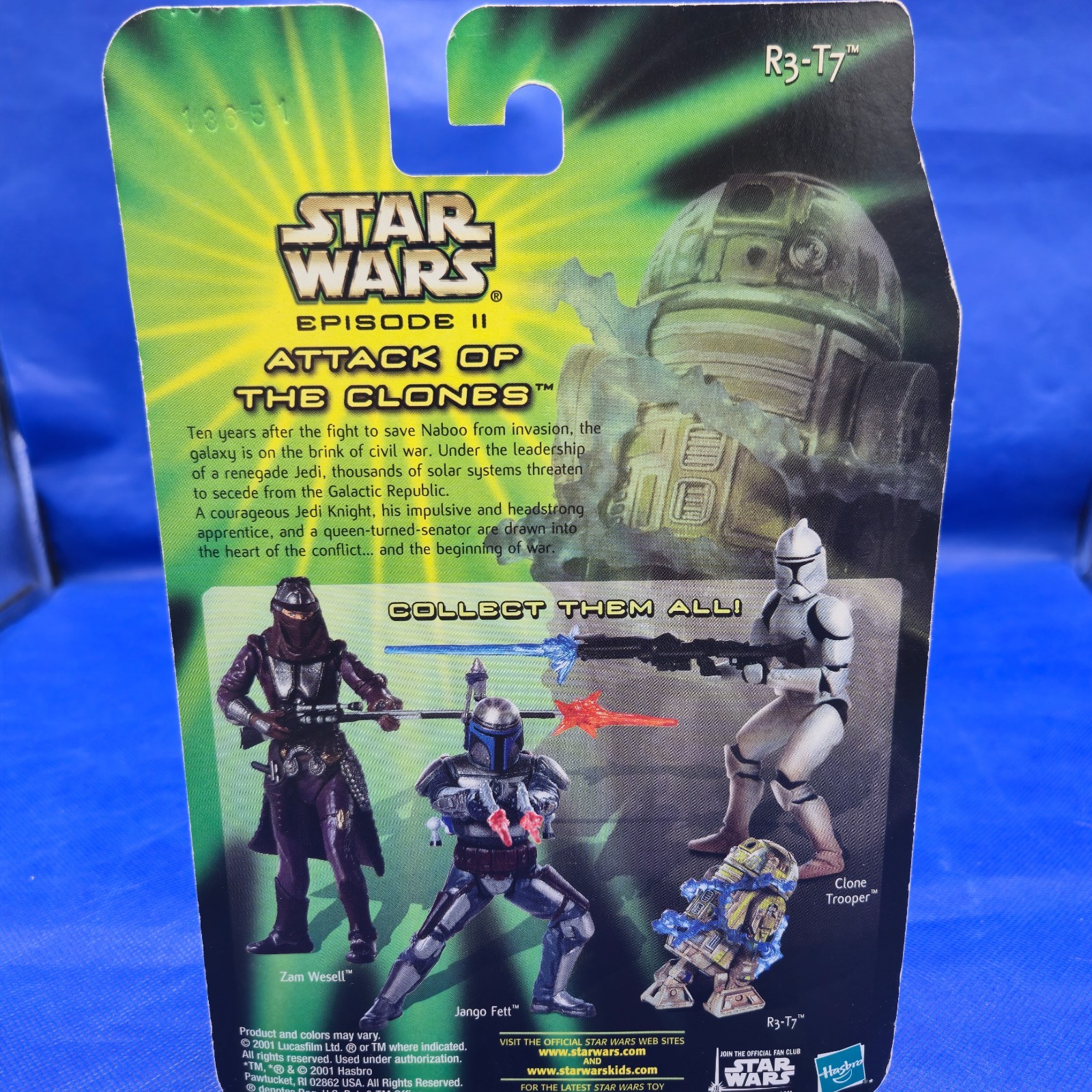 2001 Star Wars R3-T7 Astromech Sneak Preview Attack of Clones AOTC SEALED MOC
