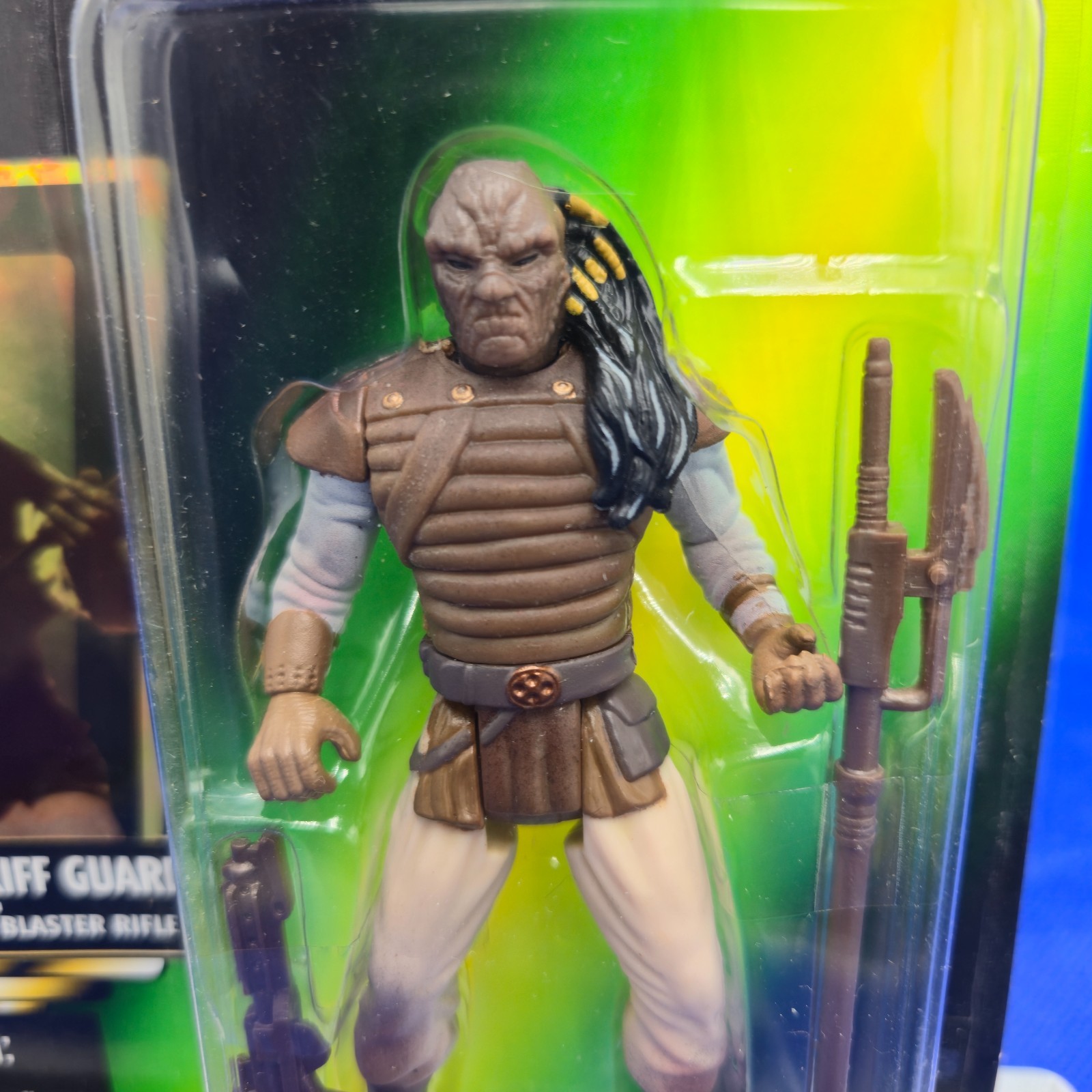 1997 Star Wars POTF Weequay Skiff Guard SEALED MOC Kenner Green Card Jabba