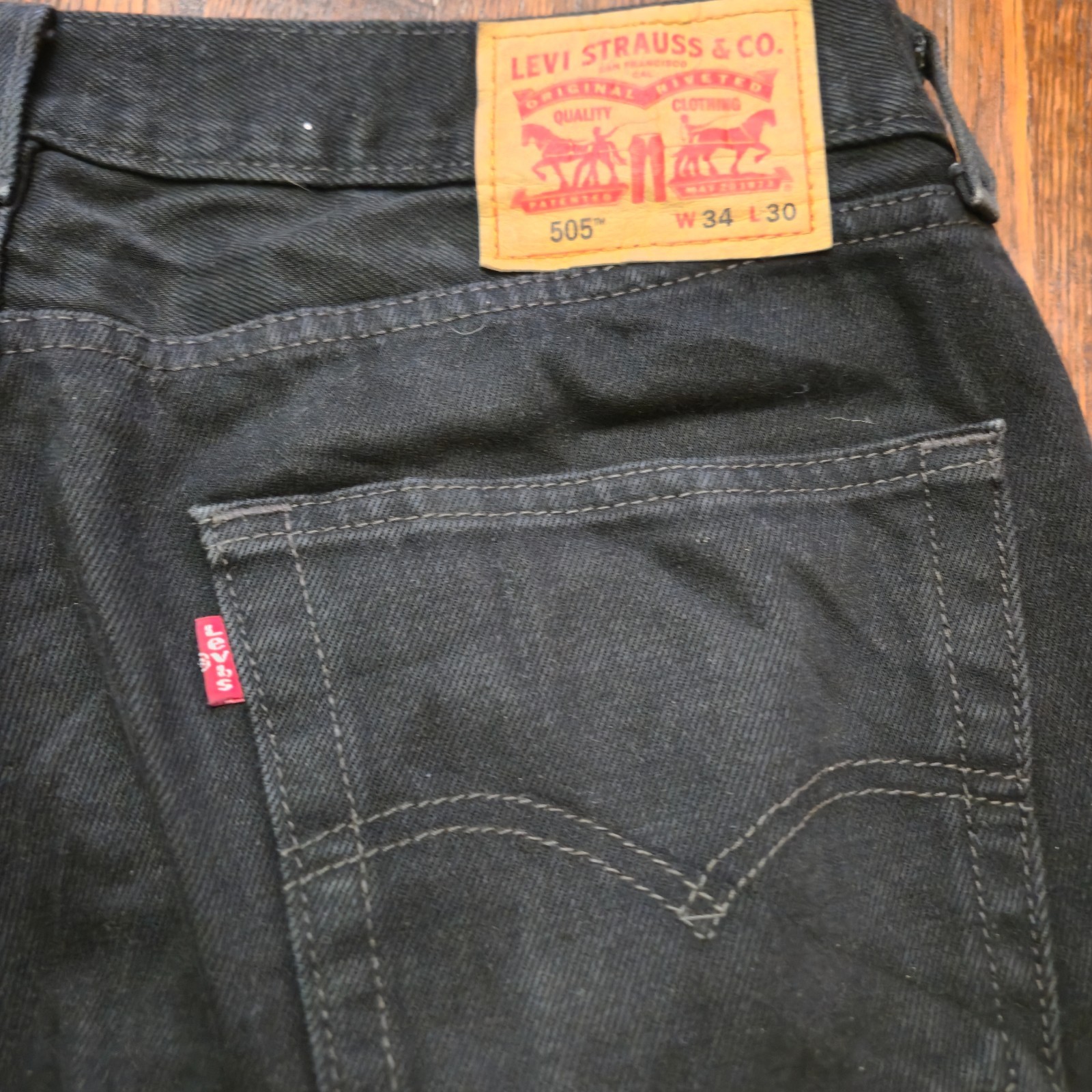 Levi Strauss & Co. 505 Denim Black Levi’s Jeans Pants W34 L30 Great Condition