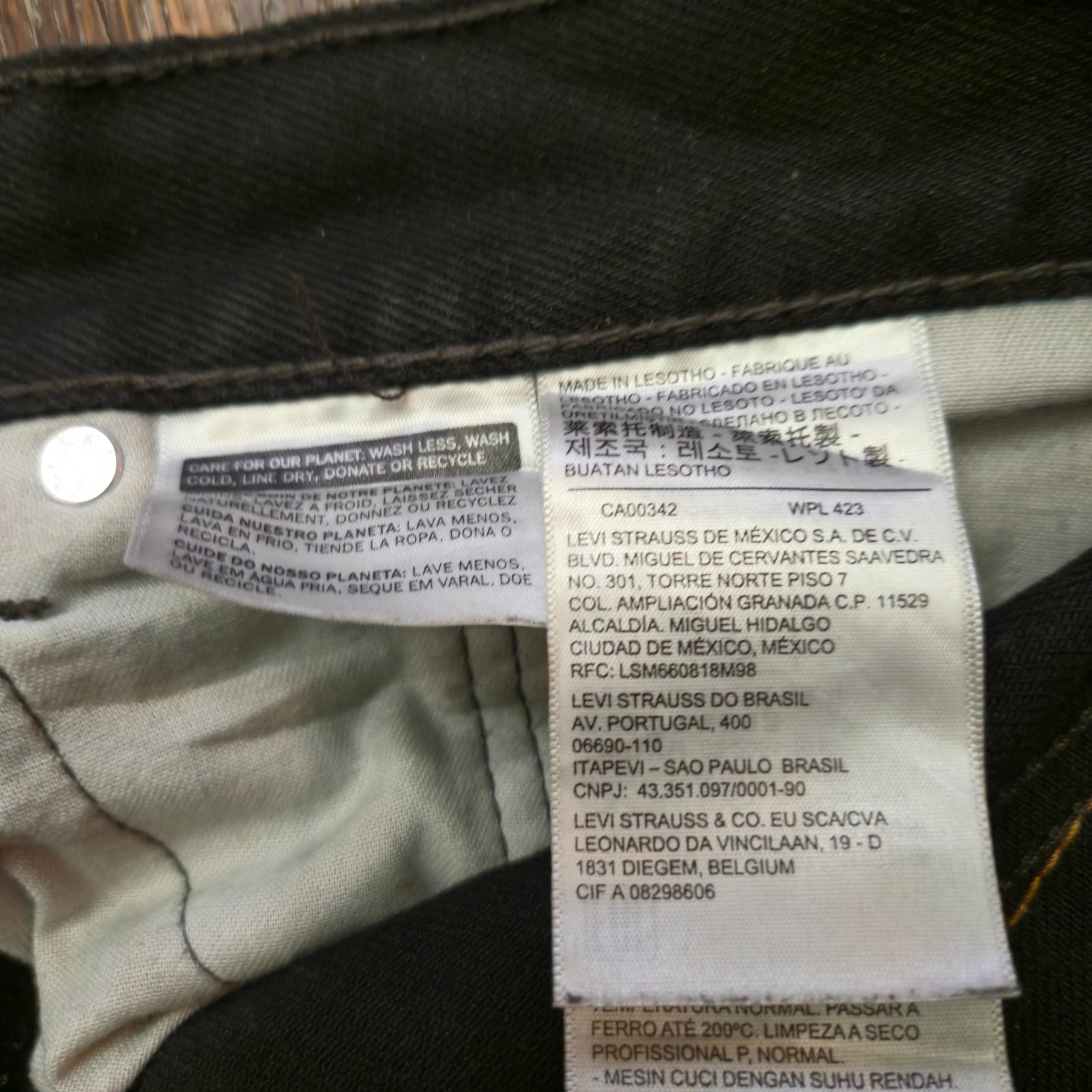 Levi Strauss & Co. 505 Denim Black Levi’s Jeans Pants W34 L30 Great Condition