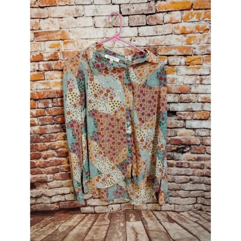 Rose + Olive Womens Medium Multicolor Top