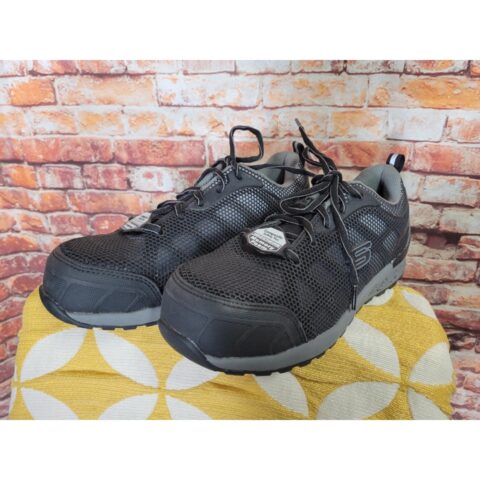 Skechers Work Bulklin Lyndale Women’s Safety Toe Shoes Size 7.5 Black