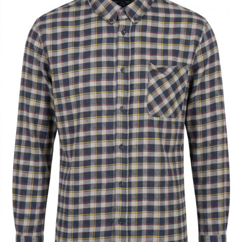 United By Blue Organic Cotton Hemp Flannel Shirt Mens Plaid Button Down