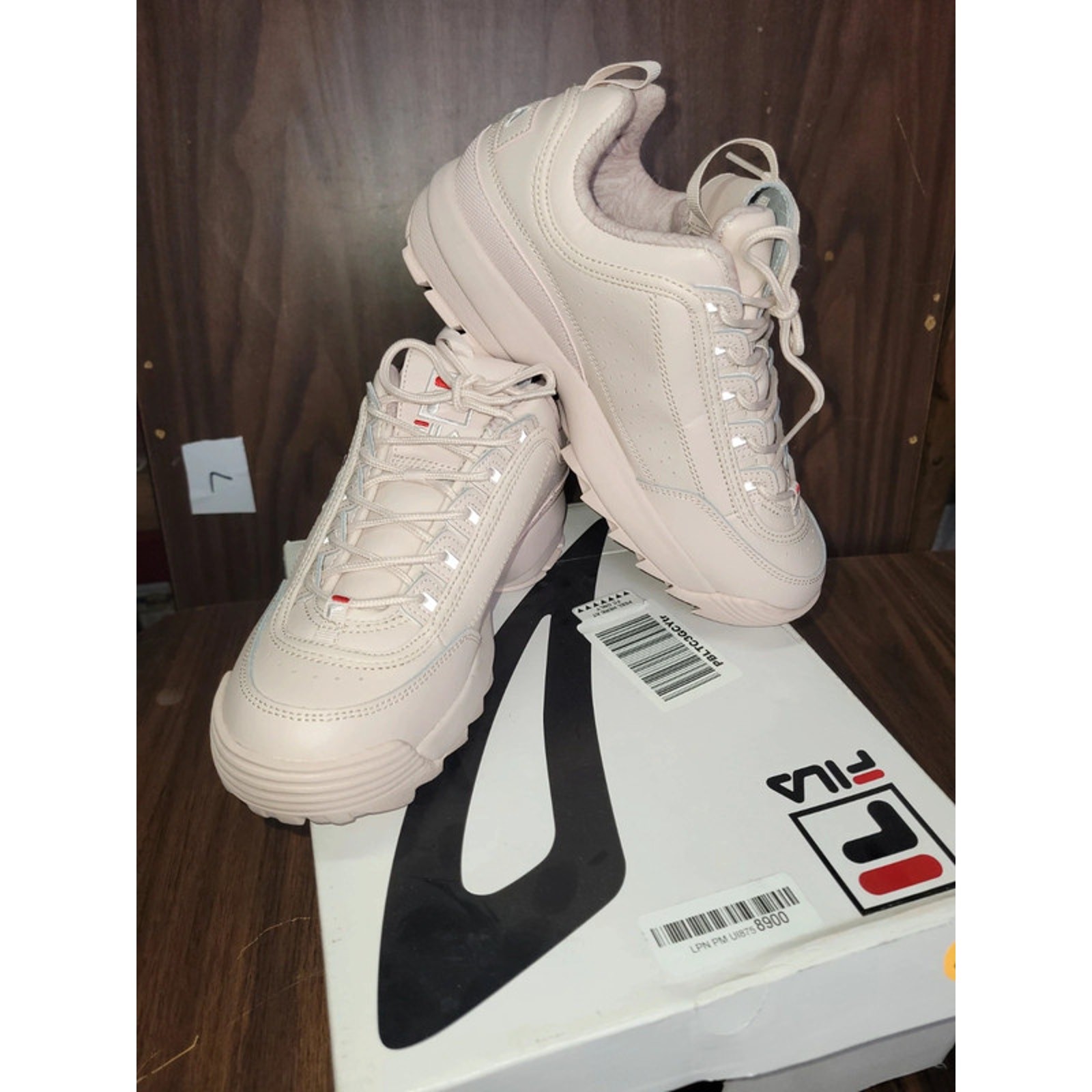 FILA Womens 9.5 Disruptor II White Chunky Platform Sneakers New