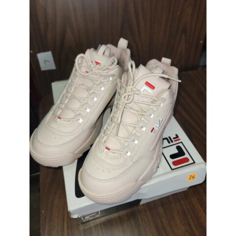 FILA Womens 9.5 Disruptor II White Chunky Platform Sneakers New