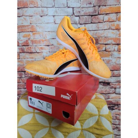 Puma evoSPEED Distance 11 Track Spikes Running Shoes Size 10 Orange