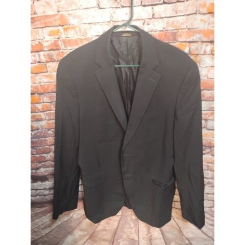 Banana Republic Mens Black Modern Fit Blazer Size 42L