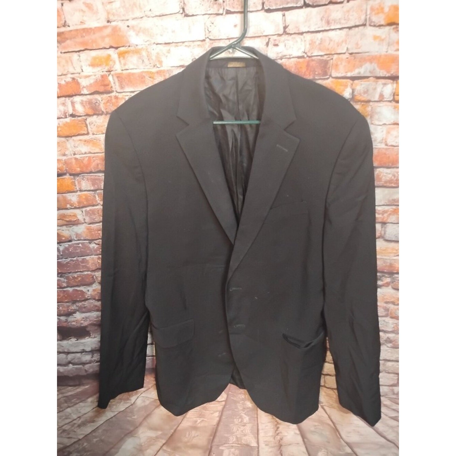 Banana Republic Mens Black Modern Fit Blazer Size 42L