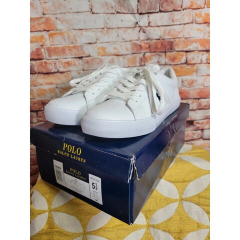Polo Ralph Lauren Geoff II Junior Sneakers Size 5.5 White
