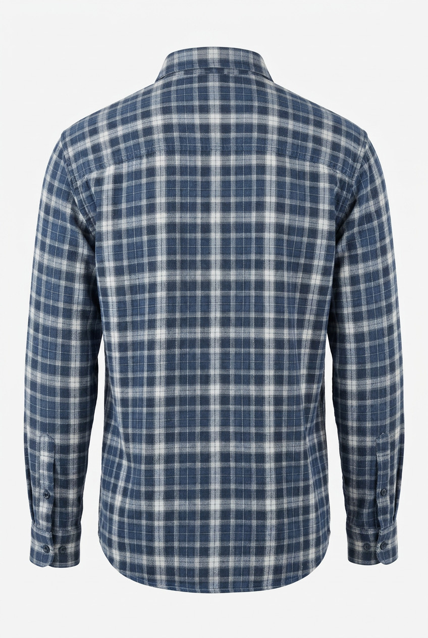 KUHL Flannel Shirt Mens XL Blue Plaid Long Sleeve Button Down Outdoor Camping