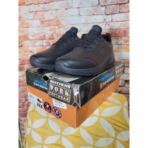 Skechers Womens Work Squad Chaos SR Shoes Size 11 Black