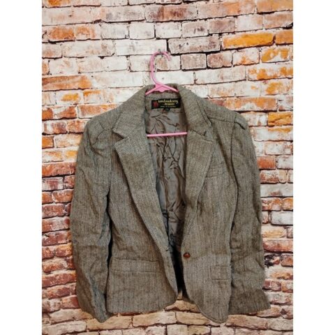 Londonderry by Peabody Womens 10 Grey Blazer