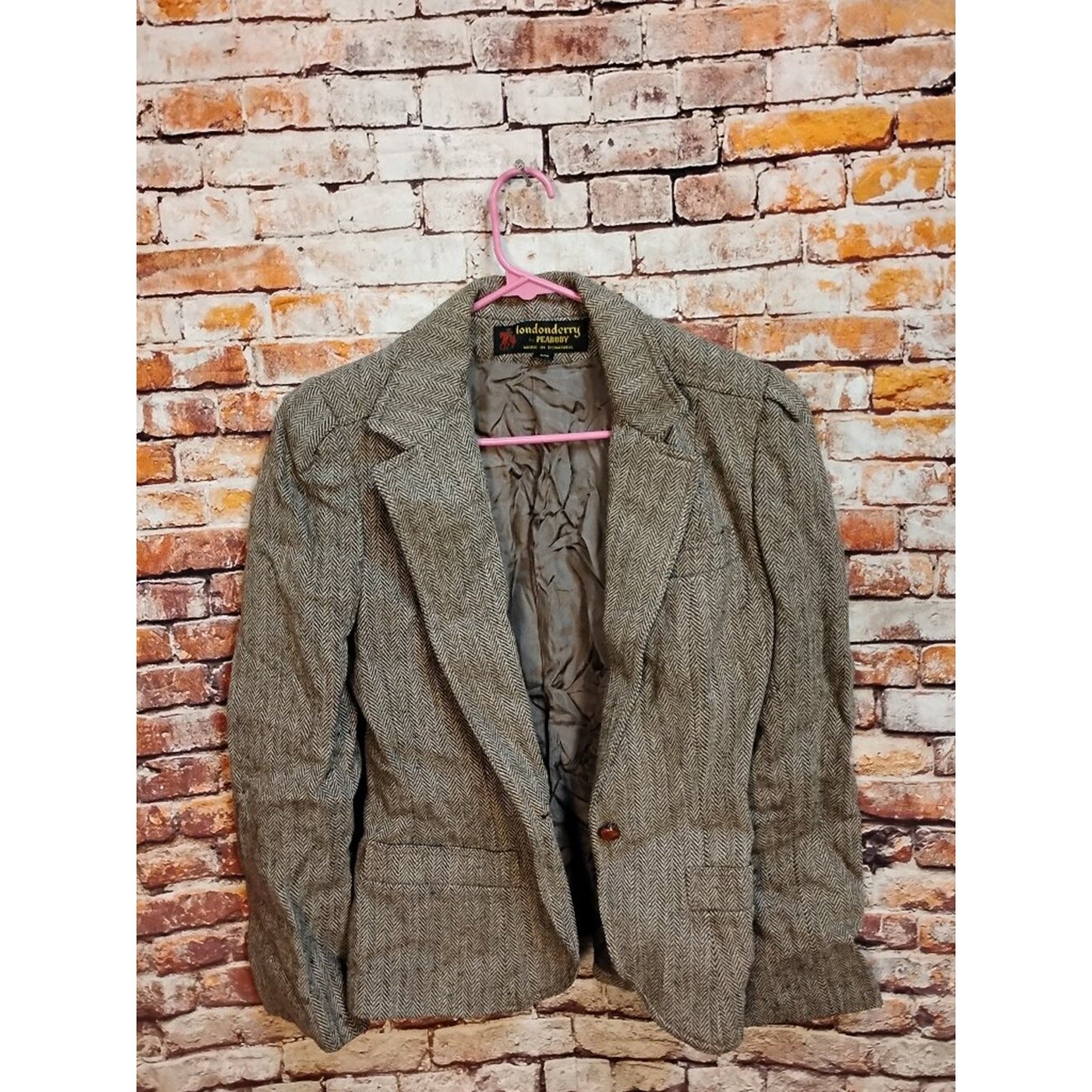 Londonderry by Peabody Womens 10 Grey Blazer