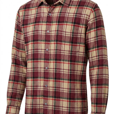 Vintage Tallwoods by Bruno Milano Red/Cream/Black Plaid Flannel XL Shirt