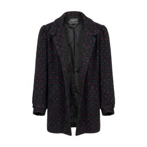 Karizma East LTD Women’s Wool Jacket Size 12 Black Blazer Coat