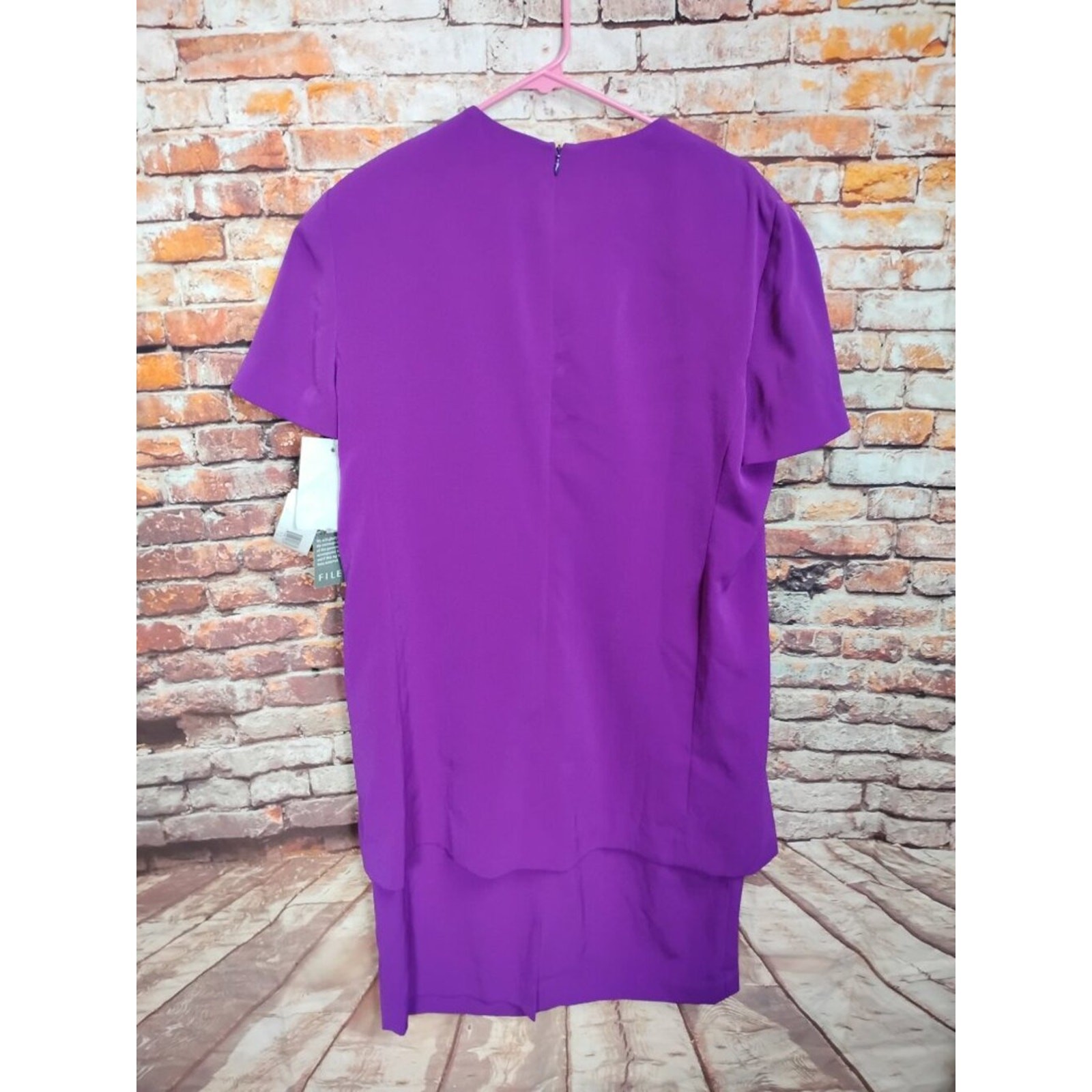Evan-Picone Womens 12 Purple Dress