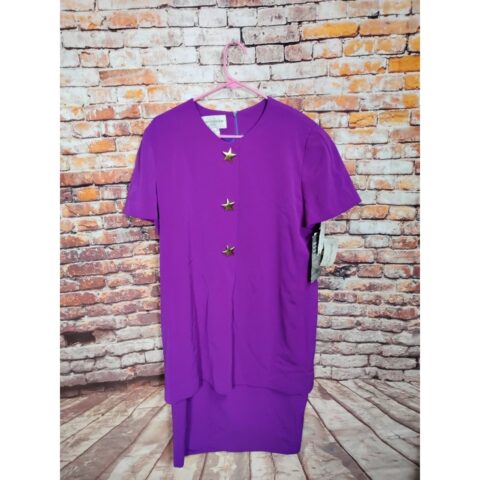 Evan-Picone Womens 12 Purple Dress