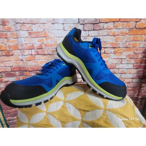 Caterpillar Passage Composite Toe Work Shoe Sz 8.5 Blue Green ASTM NEW W/ BOX