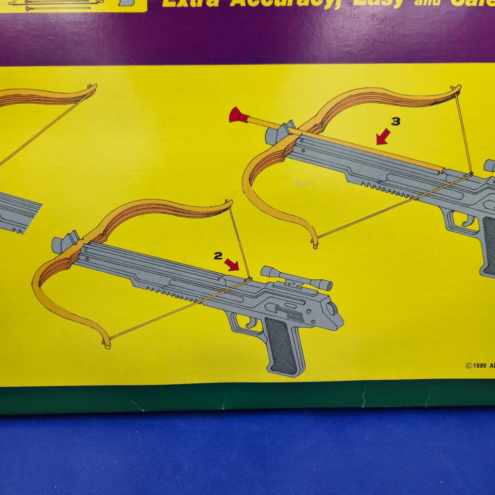 Vintage 1986 2-in-1 Cross Bow Gun Toy | Alex Trading | Taiwan | Sealed