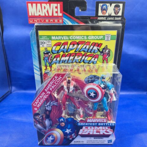 2011 Marvel Universe Greatest Battles Comic Pack Captain America & Falcon NEW