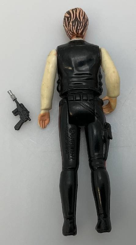 Vintage 1977 Kenner Star Wars Han Solo Action Figure w/ Original Blaster – HK