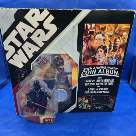 Star Wars 30th Anniversary Coin Album w/ Darth Vader Figure – Hasbro 2006