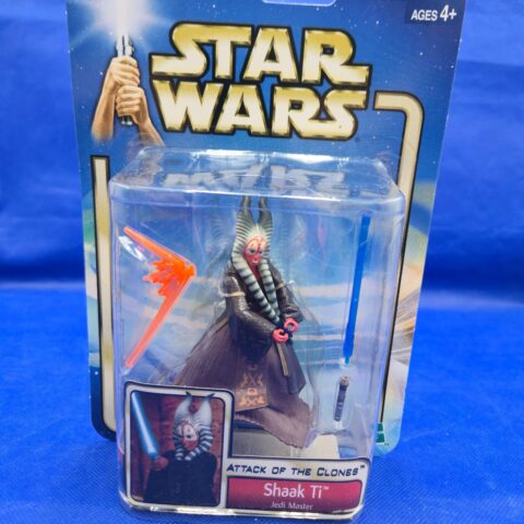 2002 Star Wars AOTC Shaak Ti Jedi Master #10 SEALED MOC Togruta Council Hasbro