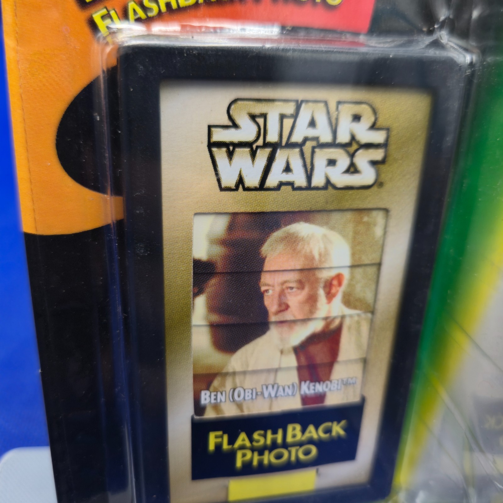 1998 Star Wars POTF Ben Obi-Wan Kenobi Flashback Photo SEALED MOC Lightsaber Ep1