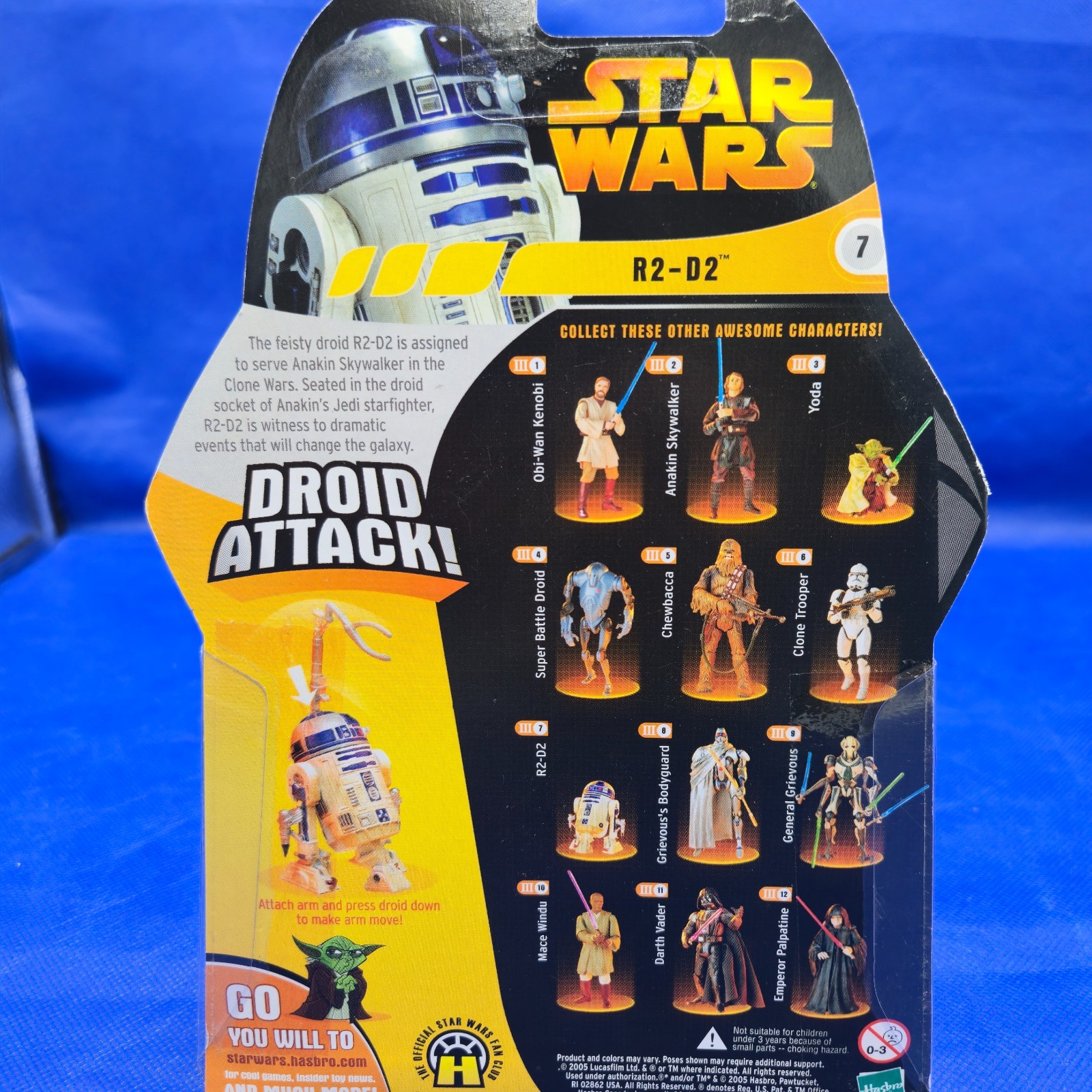 2005 Star Wars Revenge of the Sith R2-D2 SEALED MOC Hasbro ROTS Episode III