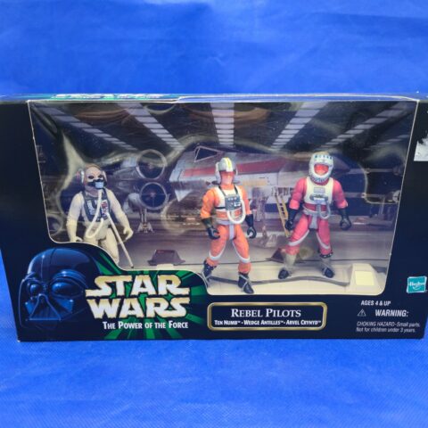 1999 Star Wars POTF Cinema Scenes Rebel Pilots Wedge Antilles Ten Numb Arvel