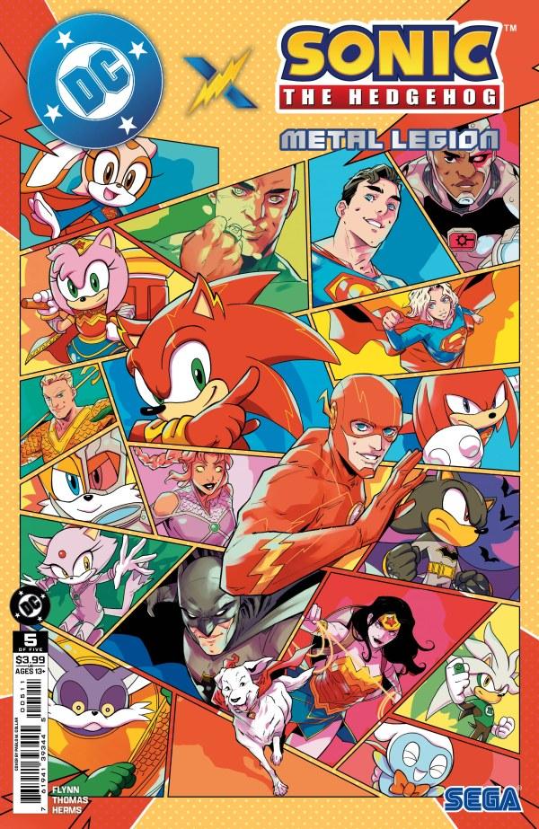 DC x Sonic the Hedgehog: Metal Legion #5 comic book cover