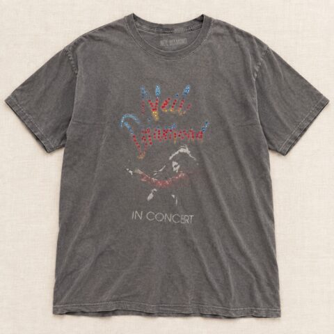 Neil Diamond In Concert T-Shirt L – Faded Rhinestone Graphic Tour Shirt