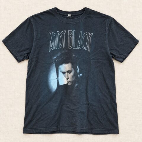 Andy Black Band T Shirt Portrait Graphic Black Rock Concert Music Fan Tee Adult