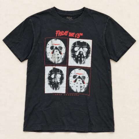 Friday the 13th Jason Voorhees Horror Movie T-Shirt Mens Medium Black Graphic Te
