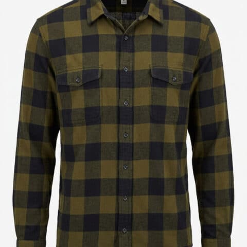 Sonoma Flannel Shirt Mens 2XLT Green Navy Buffalo Plaid 100% Cotton Big Tall