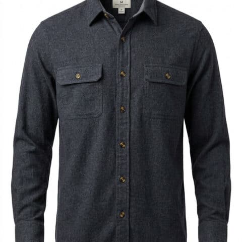 Canyon Guide Outfitters Flannel Shirt Mens Large Blue Workwear Button Up