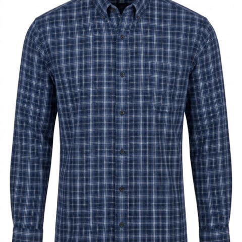 Urban Pipeline Flannel Shirt Mens XL Blue Plaid 100% Cotton Button Up Casual
